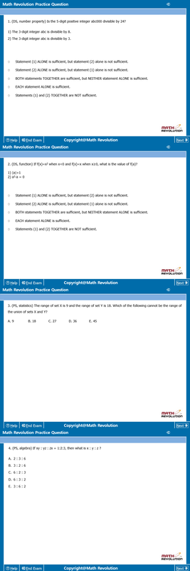 Math Revolution Questions