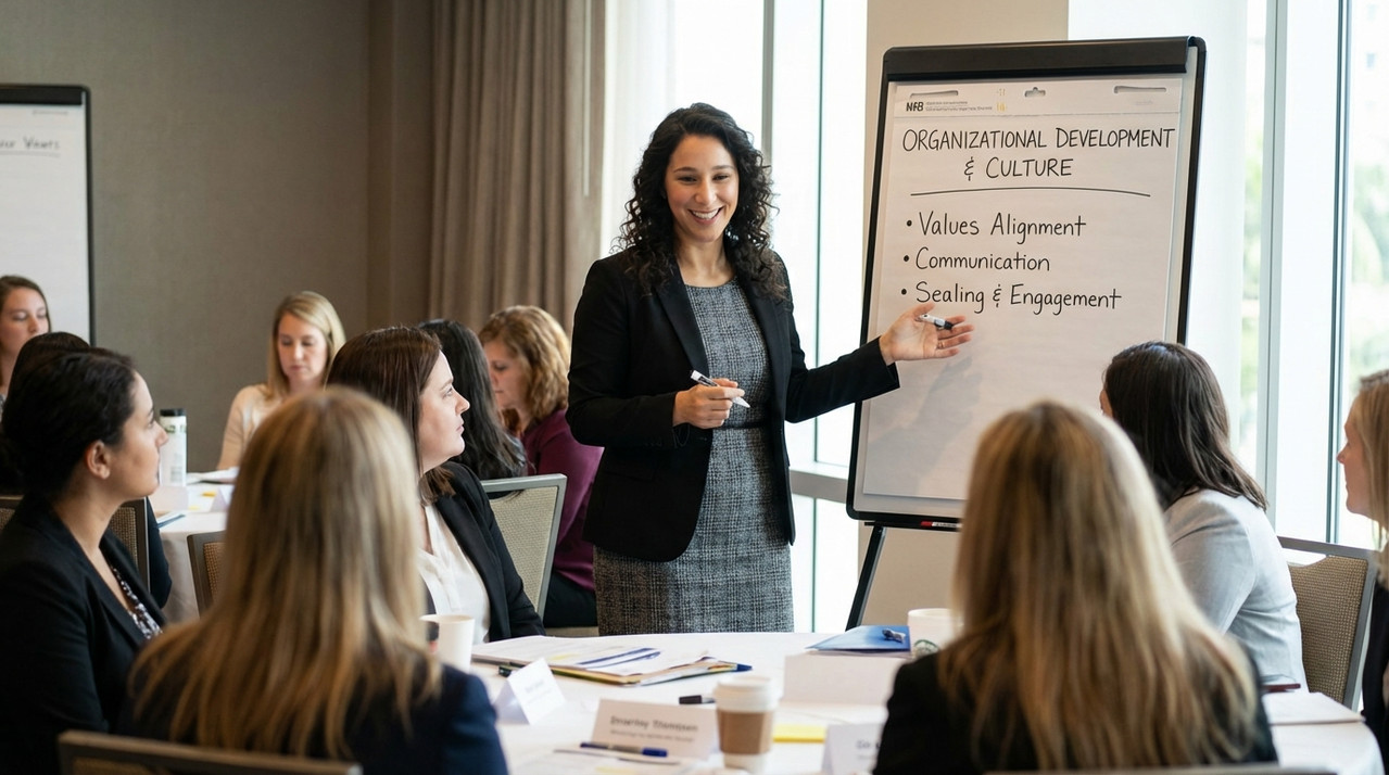 Professional consultants collaborating