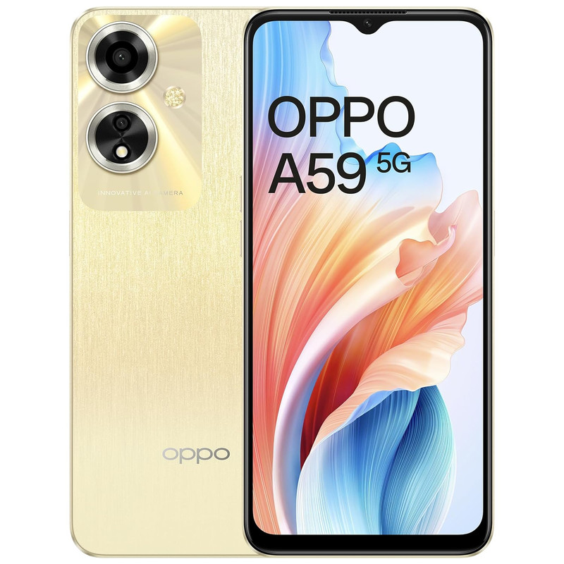 OPPO A59 5G (Silk Gold, 4GB RAM, 128GB Storage) Refurbished