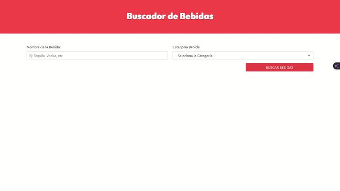 Buscador de Bebidas