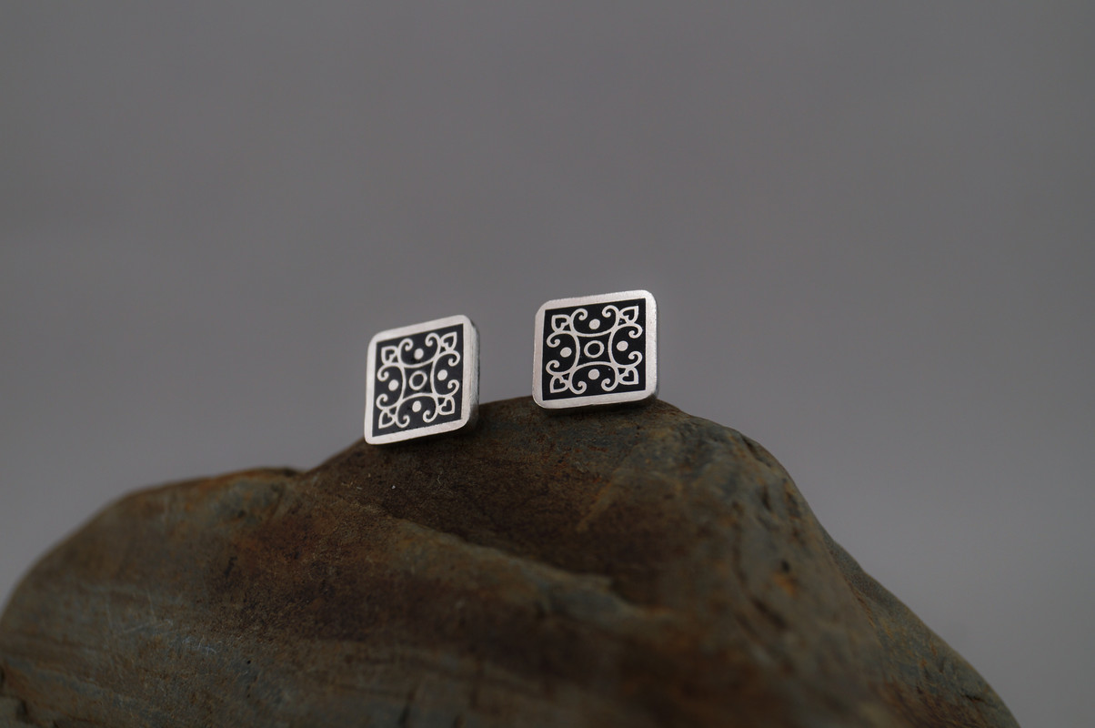 Серьги «Сакральная Геометрия» - вид 1