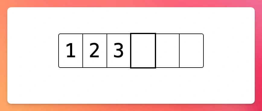 Single input OTP component