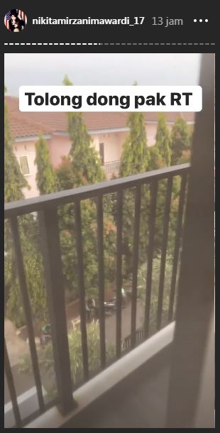 Kondisi depan rumah Nikita Mirzani