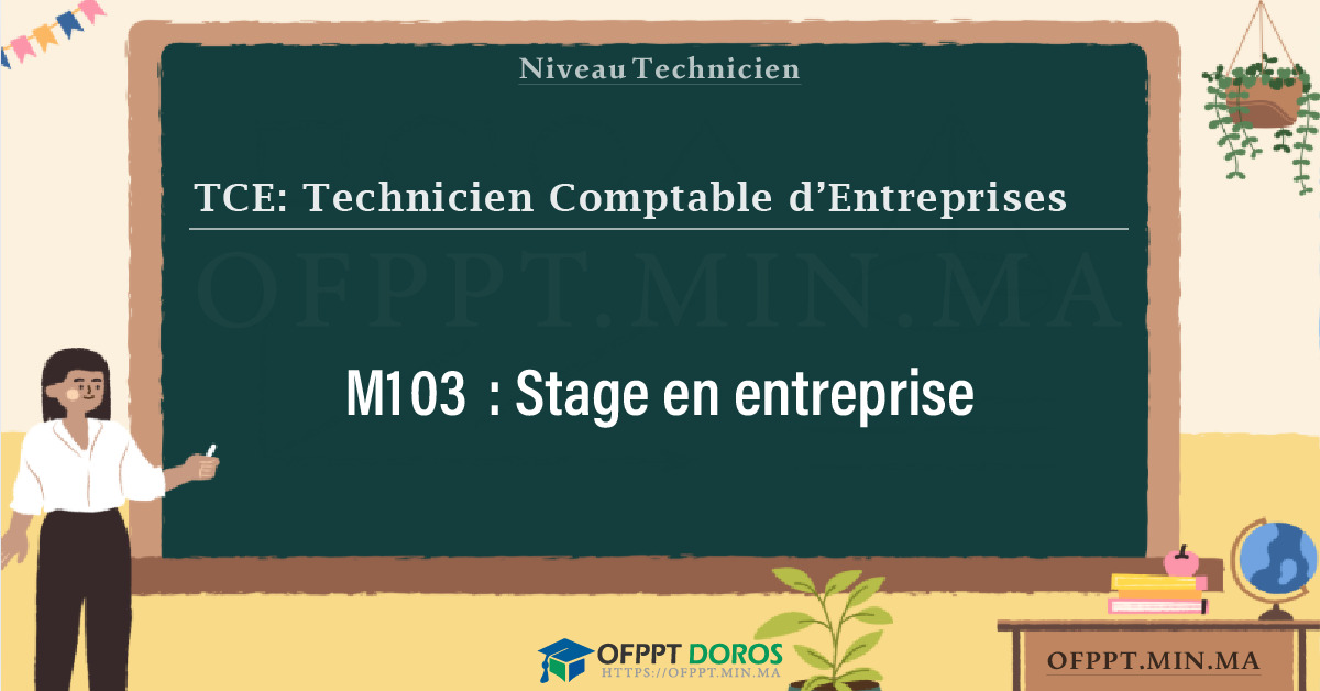 Sommaire détaillé du cours Stage en entreprise M103 OFPPT - Structure du module