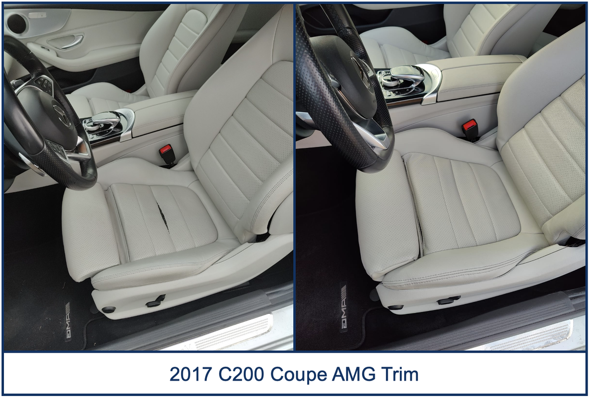 2017 C-Class Coupe AMG Trim Before & After Photo