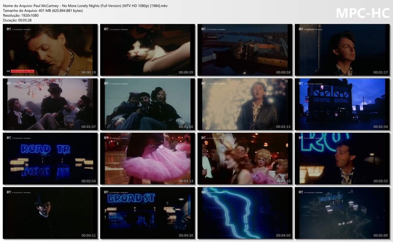 Paul McCartney - No More Lonely Nights (Full Version) (MTV HD 1080p) [1984].ts