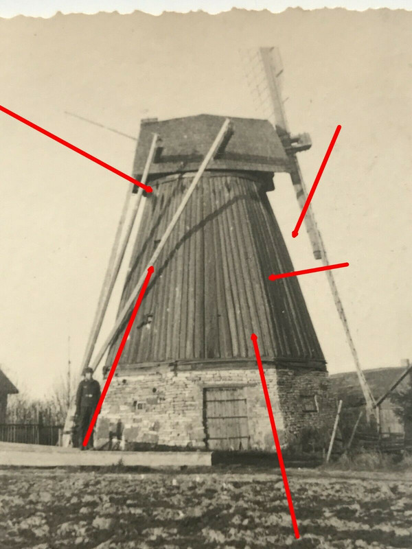Foto, Windmühle in Pleskau Russland,  Foto von 1942