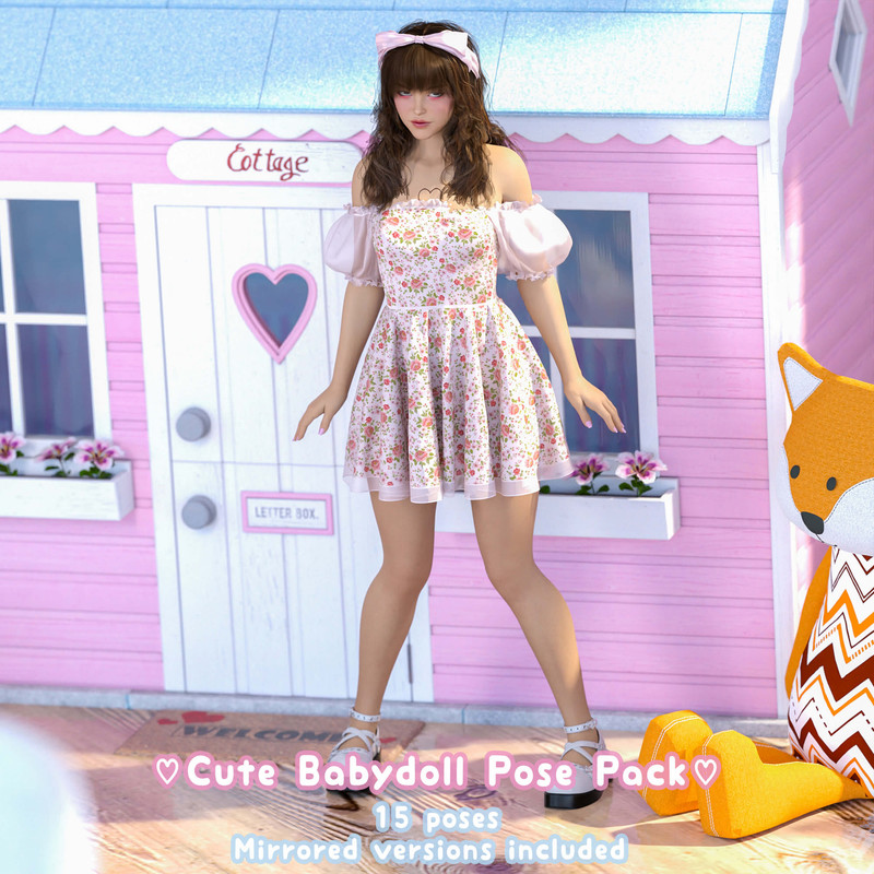 Cute Babydoll Pose Pack