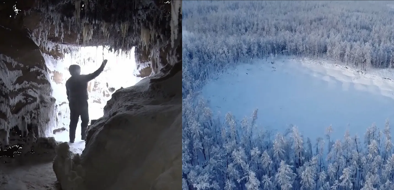 Lago de Yukutia desaparece misteriosamente, captan en video la caverna que dejó