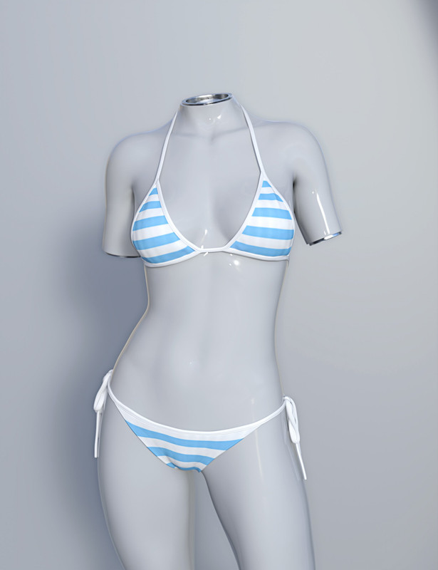 dForce SU Bikini Set for Genesis 9, 8.1, and 8