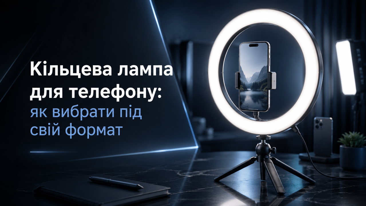 Кільцева лампа для телефону — як вибрати освітлення для зйомки на смартфон
