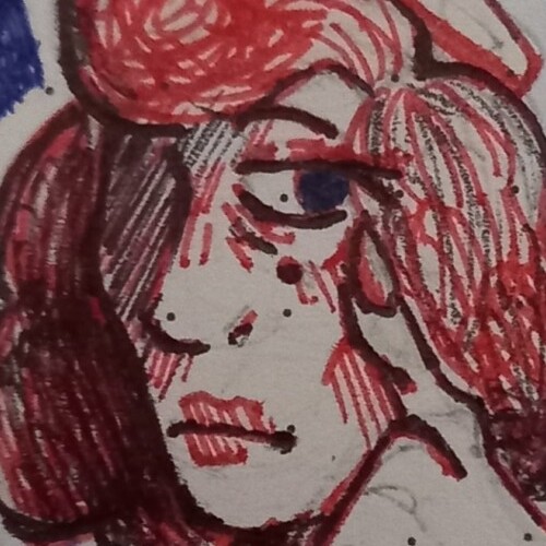 A half body shot of Mathilda in her medic outfit