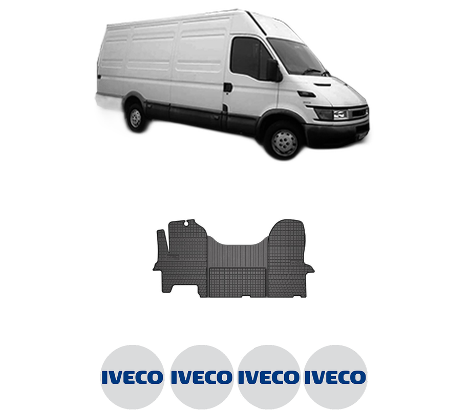 Set covorase presuri IVECO DAILY III Van din 1999-2007, auto, din cauciuc thermoplastic, 4 Stickere auto cu IVECO