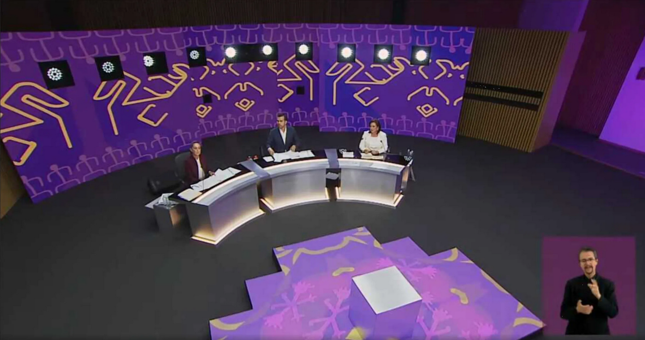 La mala producción del INE marca el primer debate presidencial