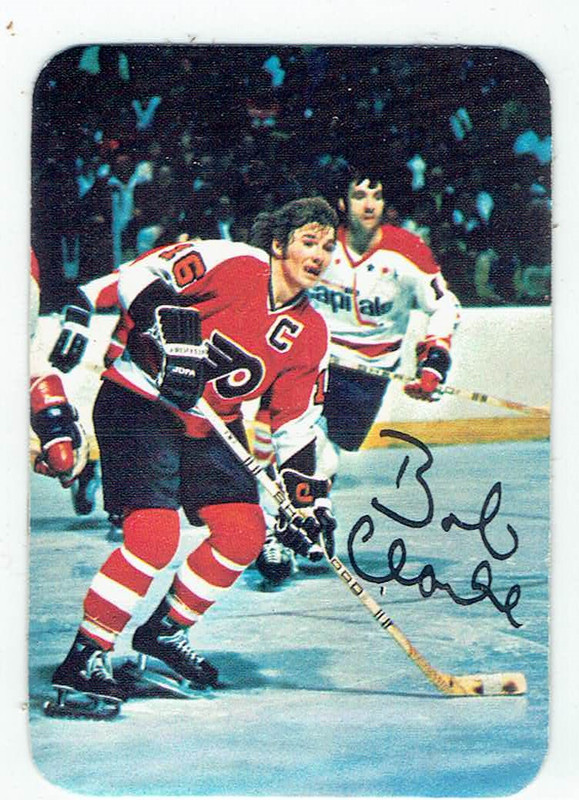 1977-78 Topps Glossy Insert #3 Bobby Clarke Flyers (EX)