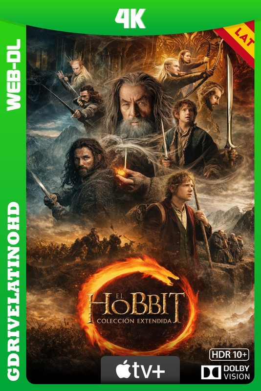 El Hobbit-Colección (2012-2014) EXTENDED WEB-DL 4K DV HDR10+ Latino-Inglés-Castellano