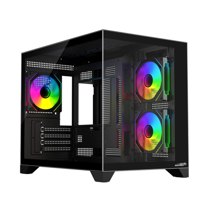 GABINETE SENTEY A20 BLACK 3X120MM PWM ARGB FAN VIDRIO TEMPLADO