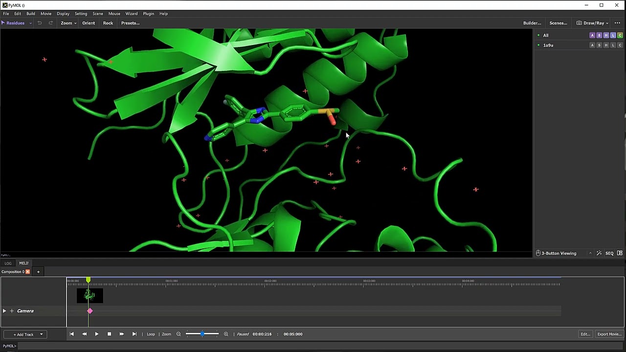 Working with PyMOL 3.0.3 full