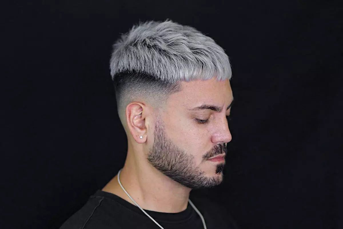 Men With Dyed White Hair