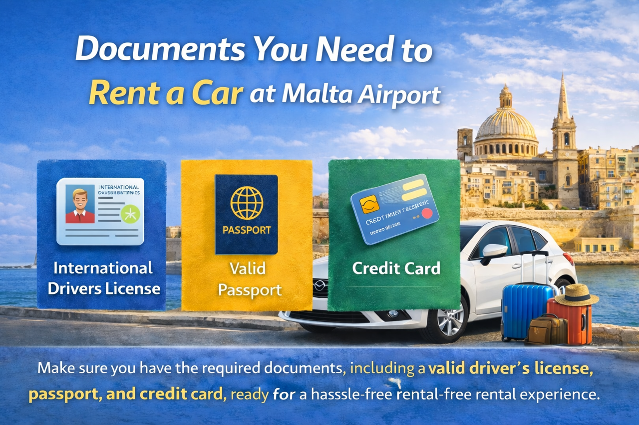 Documents You Need to Rent a Car at Malta Airport