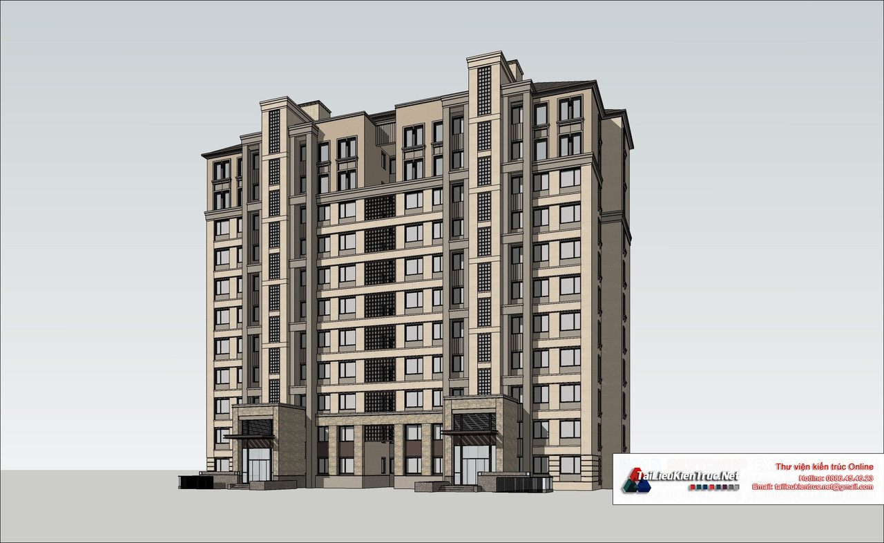 9-model-phoi-canh-3d-file-sketchup-biet-thu-lau-dai-phap-co68 (3