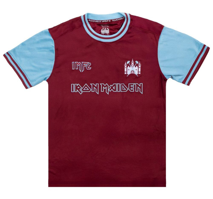 4664 iron maiden x west ham 50th anniversary home shirt a1