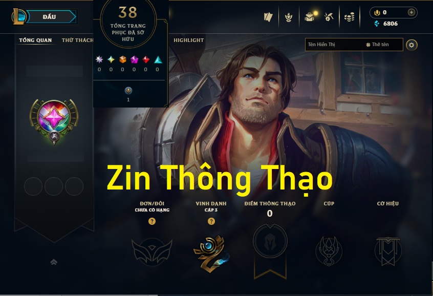 Acc LMHT # - Không Khung