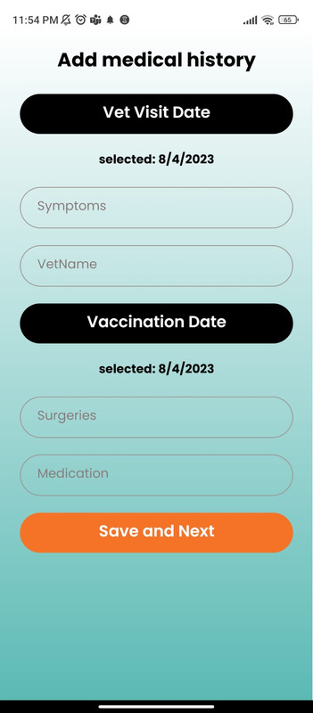 Adding Medical History