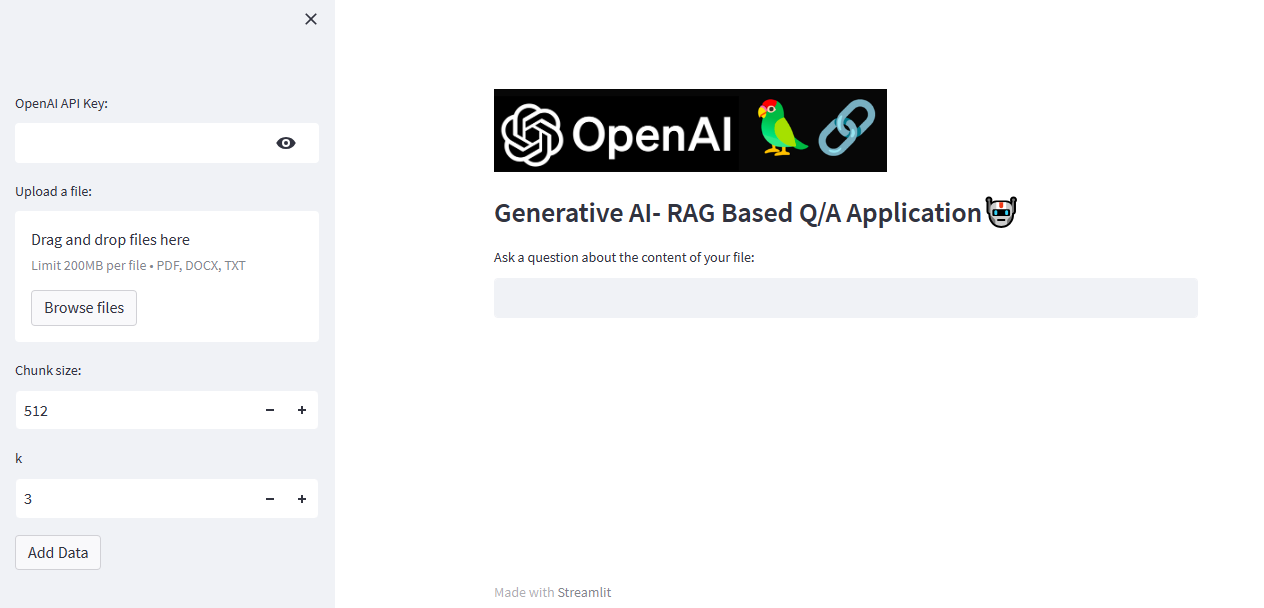 GitHub - dipakml/GenAI-RAG-QA-Application-for-custom-data · GitHub