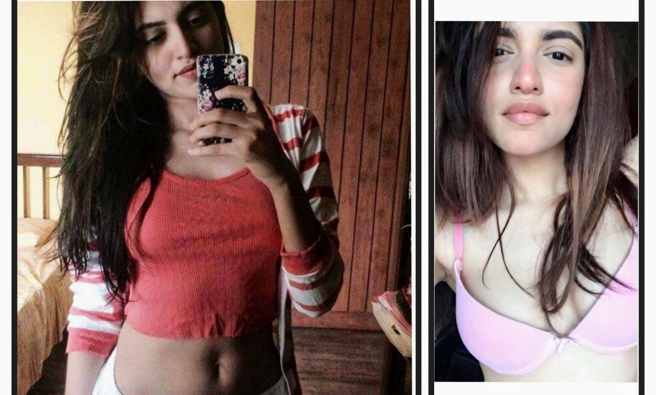 Cute girl making video in bathroom Latest