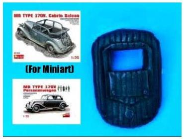 Mercedes 170V radiator cover opened