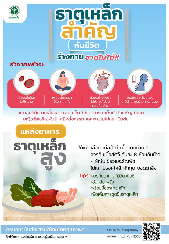 ธาตุเหล็ก สำคัญกับชีวิต
