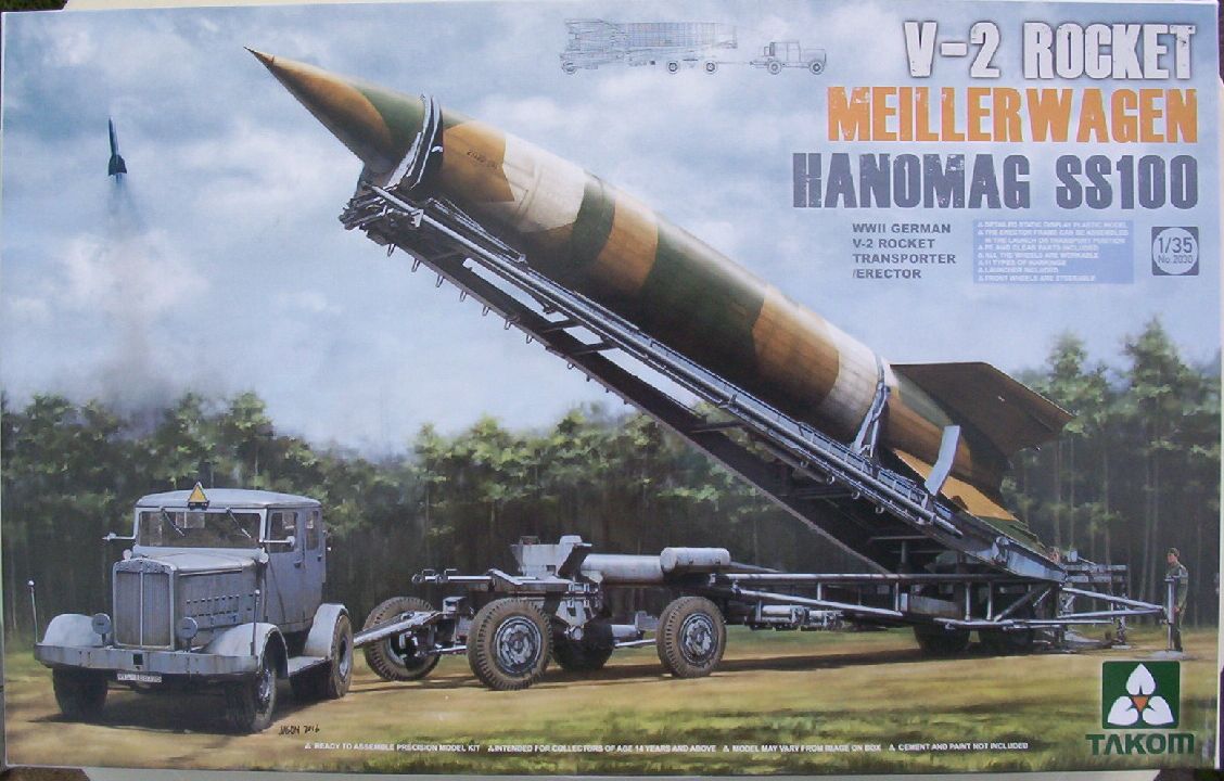 Takom 35 V-2 Rocket Meillerwagen Hanomag SS100