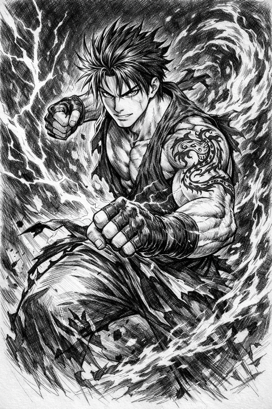 Phác thảo bút chì chi tiết