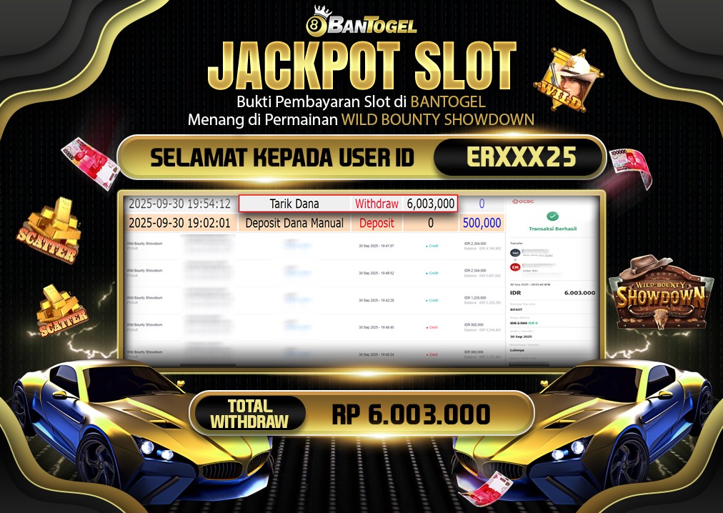 BUKTI JACKPOT LUNAS BANTOGEL
