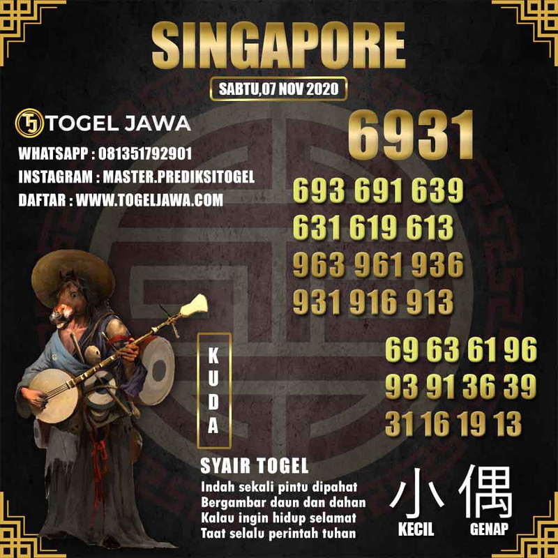 Prediksi Singapore Tanggal 2020-11-07