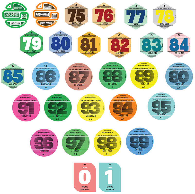 Anciennes vignettes auto 08 03 2021