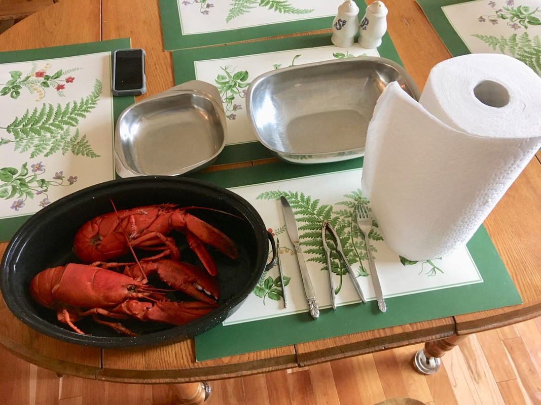 lobster on the table