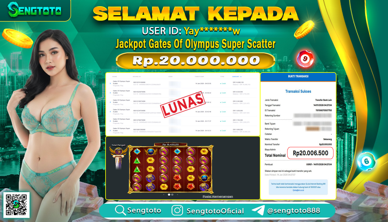 BUKTI PEMBAYARAN SLOT GATES OF OLYMPUS SUPER SCATTER