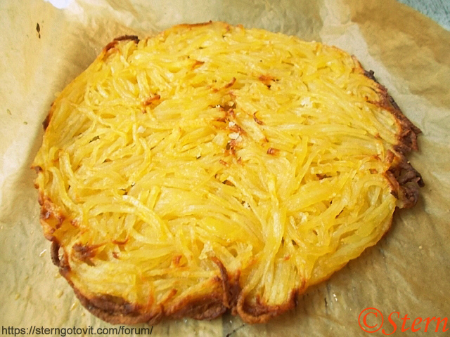 Картофельный блин тёртый