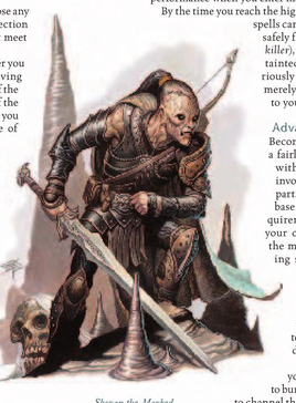 A corrupted looking halfling ranger