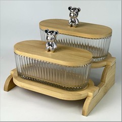 Набір цукерниць на підставці Два ведмеді