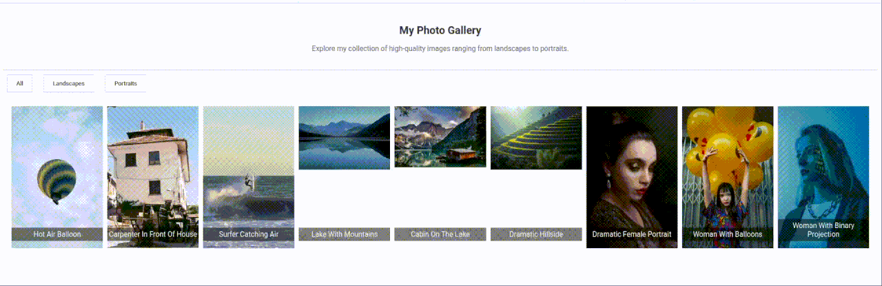 Create your own interactive photo gallery with HTML