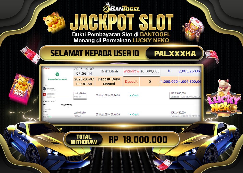 BUKTI JACKPOT LUNAS BANTOGEL