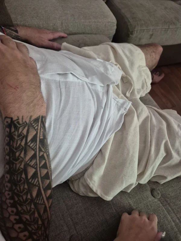 Bermuda lino masculina