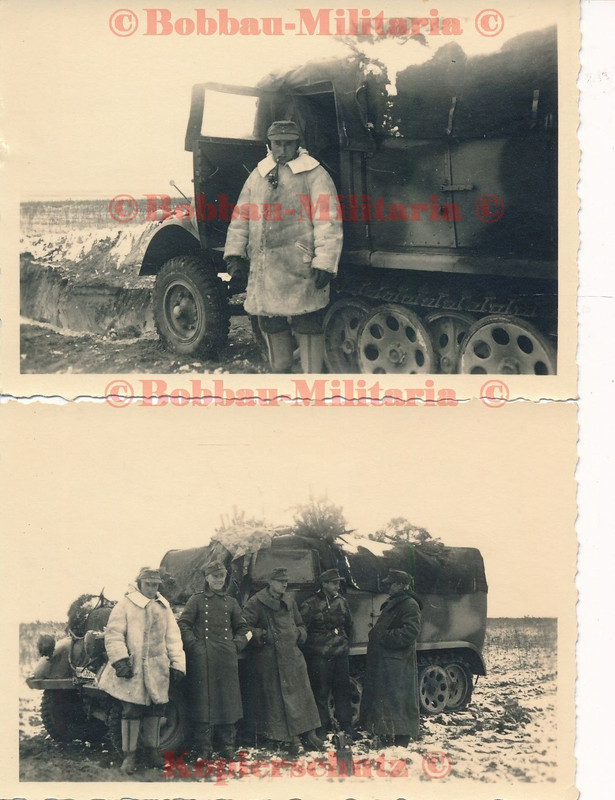 Fotos Russland 1943 Halbkette SdKfz schwere Panzerjäger Abtlg.655 camo tarn