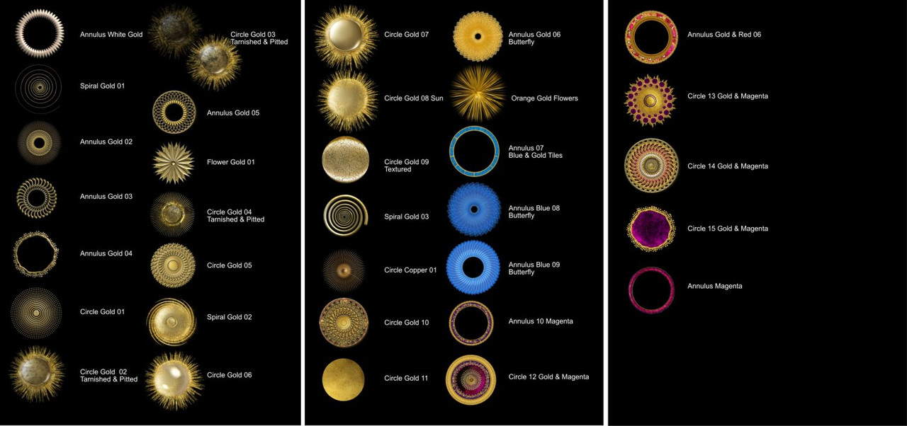 Del N Circles Spirals Annuli The Brushes