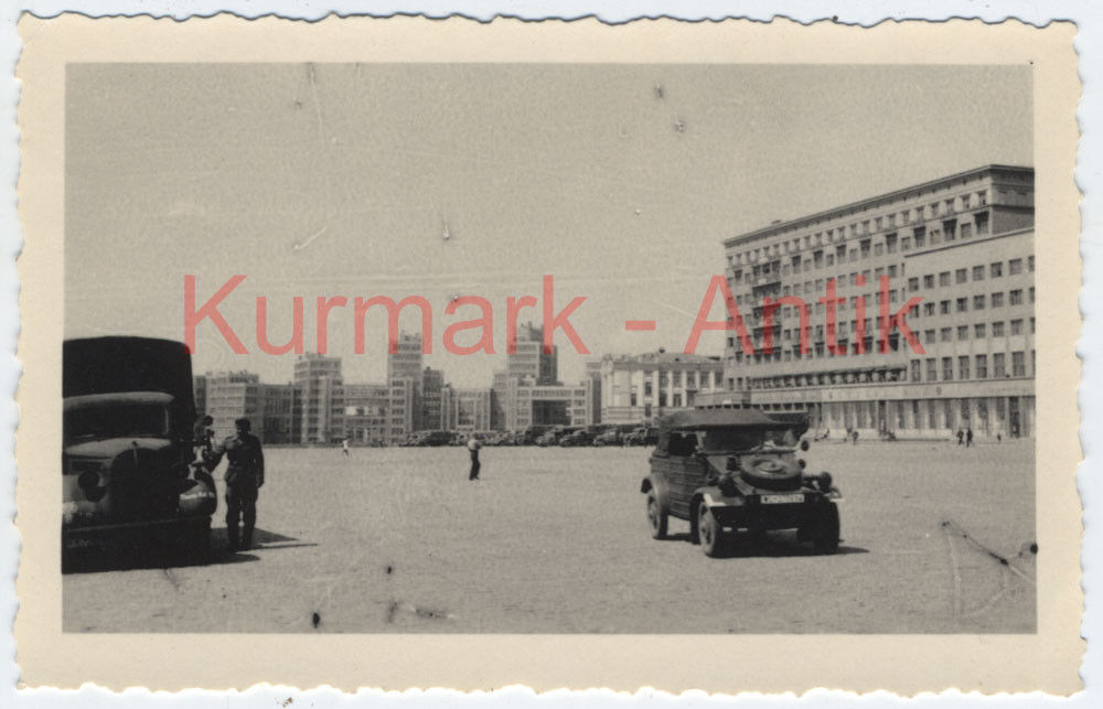 Foto Wehrmacht OKH Fernlast Thermo Kol. 886 Charkow VW Kübel Typ