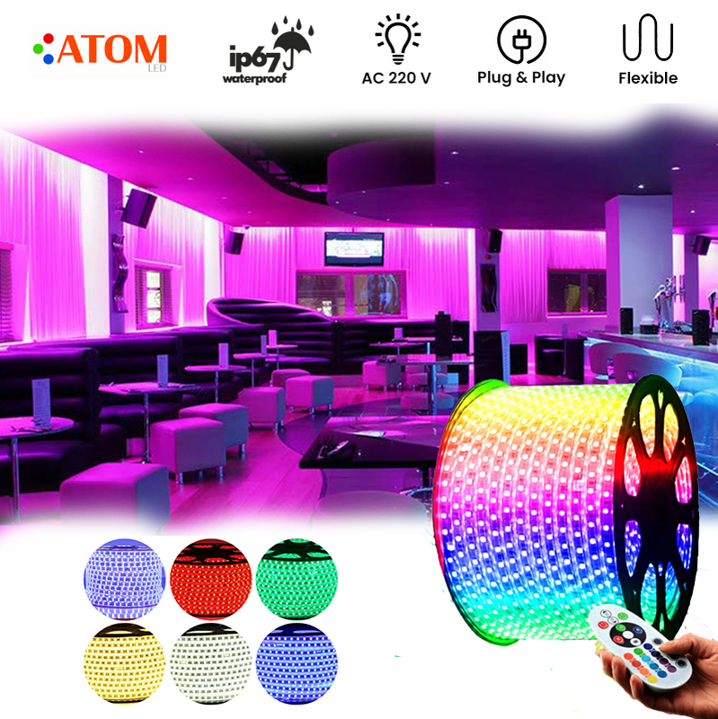 ATOM LED 5050 WiFi Wireless Control RGB LED Strip 12V IP67