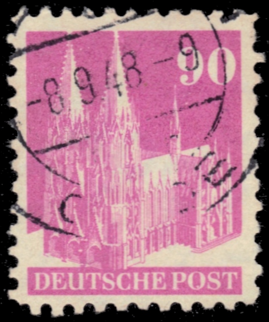 GERMANY 657 - Cologne Cathedral "Perf 11.5 x 11.0" (pc15721)